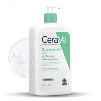 CeraVe Żel Oczyszczający do Mycia Dla Skóry Normalnej i Tłustej 1l