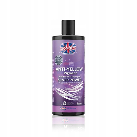 RONNEY Silver szampon do włosów blond Anti-Yellow Fioletowy Pigment 300ml
