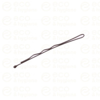 Wsuwka karbowana z jedną kulką 6 cm brąz – 100 szt.