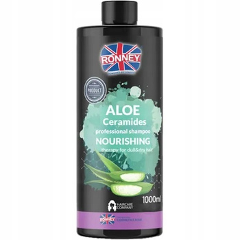 Ronney Professional Szampon Aloe Ceramides 1000 ml regeneracja i nawilżenie