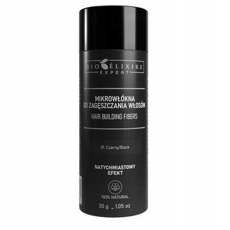 Bioelixire Expert Mikrowłókna do zagęszczania włosów 30g - Czarny / Black