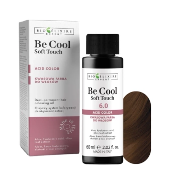 BIOELIXIRE Kwasowa farba do włosów Be Cool SOFT TOUCH - 6.0 Ciemny blond / Dark Blonde - 60ml