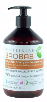 Bioelixire Szampon wegański do włosów nawilżający 500ml