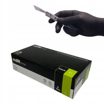 ZARYS Easy Care rękawiczki nitrylowe L czarne