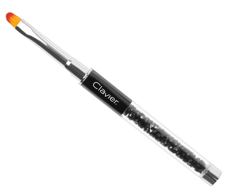 Clavier Pędzelek Do Żelu z Cyrkoniami #6 KRYSZTAŁKI – Czarny