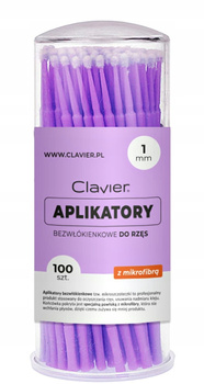 Clavier Aplikatory Bezwłókienkowe do Rzęs – 100 szt. – 1mm