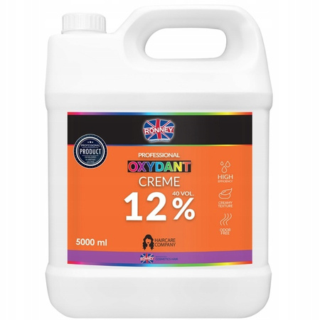Ronney Kremowy Oxydant 12% Emulsja Utleniająca Rozjaśnianie Włosów 5000ml