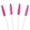 Clavier Szczoteczka Spiralka do Rzęs i Brwi, 50 szt. – biało-bordowa
