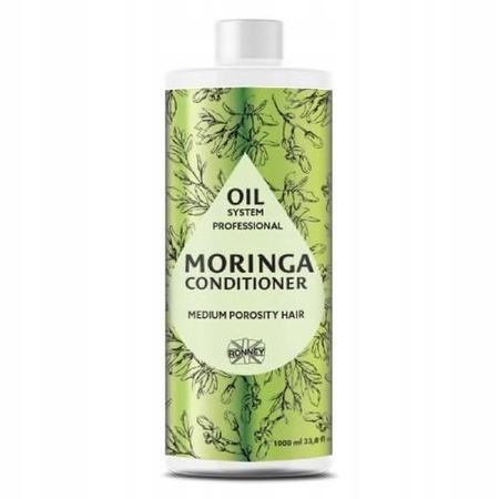 RONNEY Oil System Professional MORINGA Odżywka do włosów średnioporowatych, 1000ml