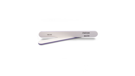 Pilnik biały prosty Italian nails 180/240 - 25szt