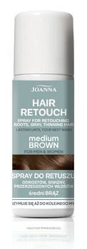 JOANNA Hair Retouch Spray do retuszu odrostów MEDIUM BROWN 75ml