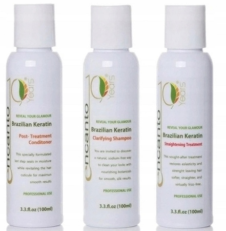 ENCANTO DO BRASIL Keratyna do każdego rodzaju włosów 3x100ml