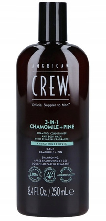 American Crew Classic 3w1 szampon odżywka i żel pod prysznic rumianek + sosna 250 ml