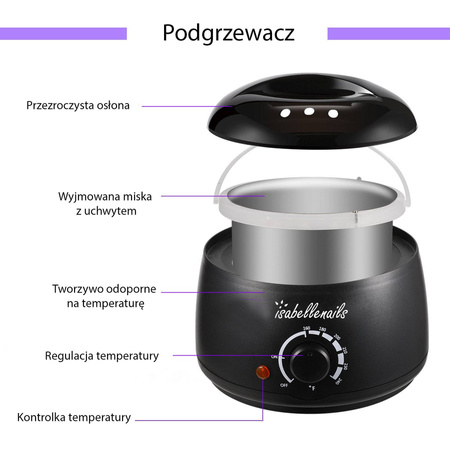 Podgrzewacz do wosku czarny