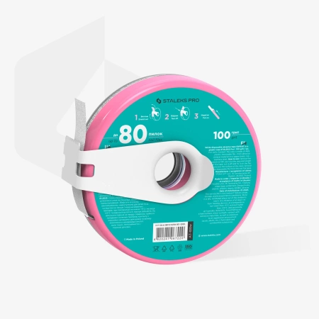 STALEKS Taśma ścierna biała samoprzylepna EXPERT 100 grit w plastikowym pudełku