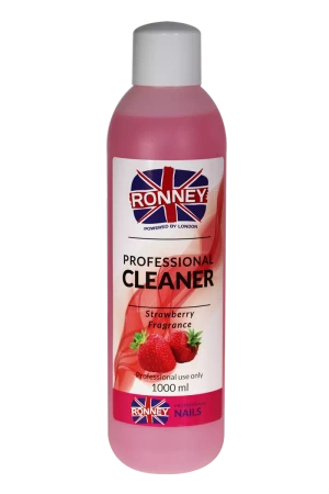 Ronney Cleaner Płyn do odtłuszczania paznokci - truskawka 1000ml
