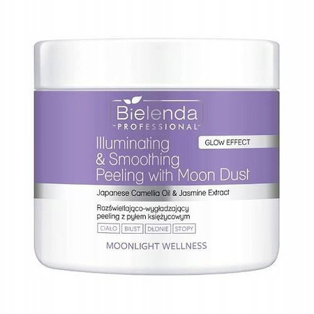 BIELENDA MOONLIGHT WELLNESS Rozświetlająco-wygładzający peeling z pyłem księżycowym 550g