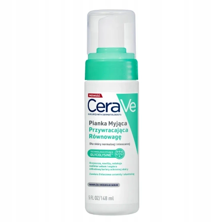 CeraVe Oczyszczająca Pianka do Mycia dla Skóry Normalnej i Mieszanej 148ml