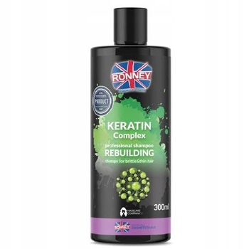 RONNEY Keratin Complex szampon do włosów cienkich z keratyną, 300ml