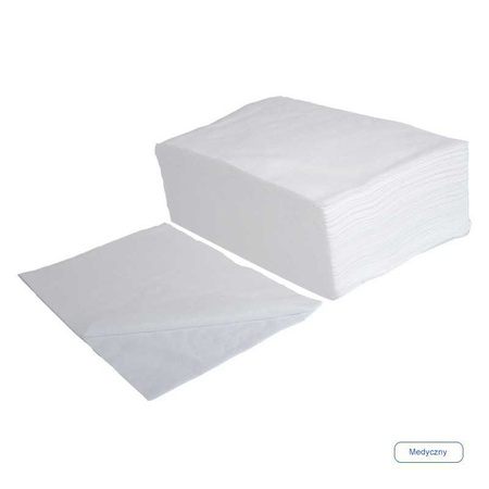 Ręcznik medyczny włókninowy (gładki SOFT) 70 cm x 50 cm/45gm2 100 sztuk