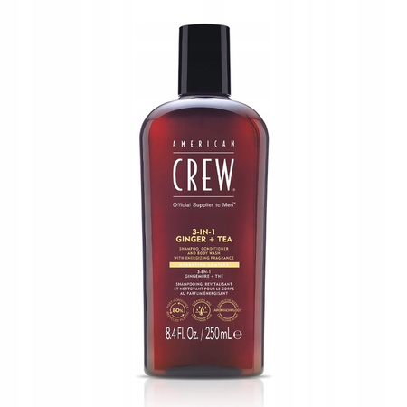 American Crew Classic 3in1 Ginger & Tea szampon-odżywka-żel pod prysznic 250ml