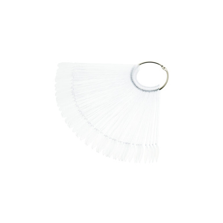 Wzornik wachlarz na kole 50 tipsów - przeźroczysty MIGDAŁ