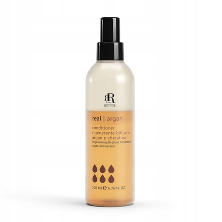 Odżywka dwufazowa do włosów regenerująca arganowa z keratyną w sprayu 200 ml RR Line Argan Star