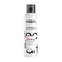 Loreal Tecni Art Anti Frizz Compressed mocny lakier przeciw puszeniu się włosów 250 ml