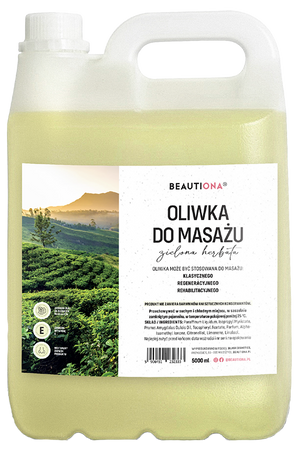 BEAUTIONA Oliwka do masażu Green Tea 5L