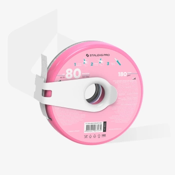 STALEKS Taśma ścierna biała samoprzylepna EXPERT 180 grit w plastikowym pudełku