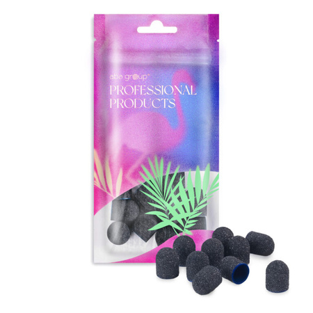 Aba Group Kapturki ścierne do pedicure PREMIUM LINE 13 mm gradacja 80 - 25 sztuk