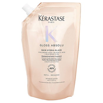 Kérastase Gloss Absolu Bain Hydra-Glaze Refill szamponu do długich włosów z tendencją do puszenia się 500ml