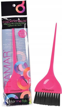 Framar Pędzel do farbowania włosów classic pink różowy 1szt.
