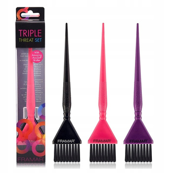 Framar Tri-Colored Brush Set