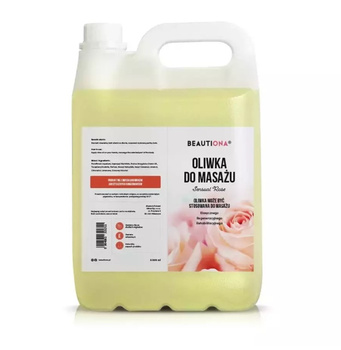 BEAUTIONA Oliwka do masażu  Sensual Rose 5l