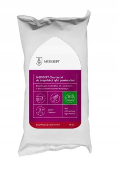 MediSept chusteczki do dezynfekcji rąk i powierzchni Flow Pack 50 szt.