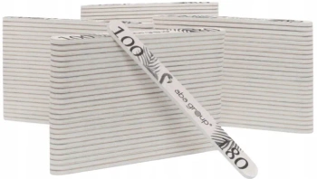 Aba Group Pilnik do paznokci PROSTY 100/180 SLIM - FLAMING 25szt