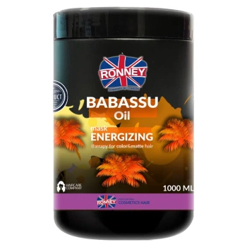 RONNEY Maska energetyzująca do włosów farbowanych i pozbawionych blasku 1000ml