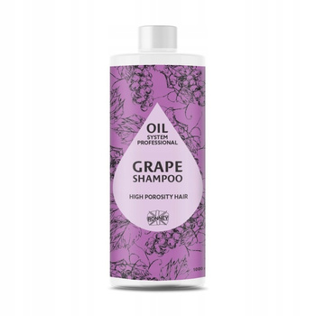 RONNEY SZAMPON DO WŁOSÓW WYSOKOPOROWATYCH Z OLEJKIEM Z PESTEK WINOGRON 1L