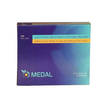 Torebki do sterylizacji 57x100mm 200szt Medal