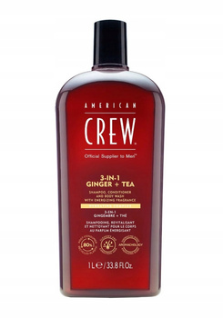 American Crew CL 3in1 Ginger&Tea - szampon, odżywka, żel pod prysznic 1000ml