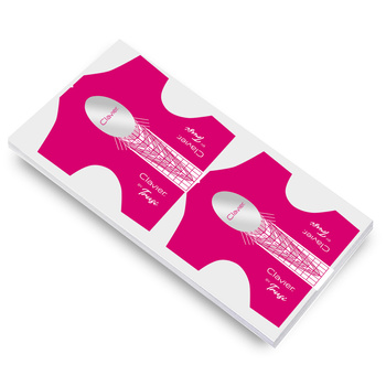 Clavier Szablony do przedłużania paznokci by Trusi motylki 100 szt. – bordowe