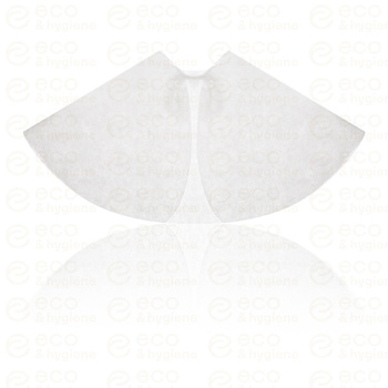 Peleryny fryzjerskie jednorazowe włókninowe do modelowania i makijażu krótkie BIAŁE – 50 szt.