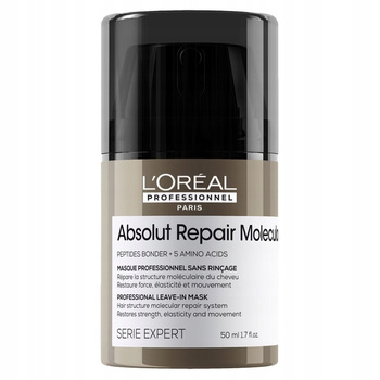 Loreal Absolut Molecular maska wzmacniająca włosy bez spłukiwania 50ml