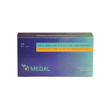 Torebki do sterylizacji 90x135mm 200szt Medal