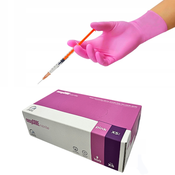 Zarys easycare rękawiczki nitrylowe różowe XS 100 szt