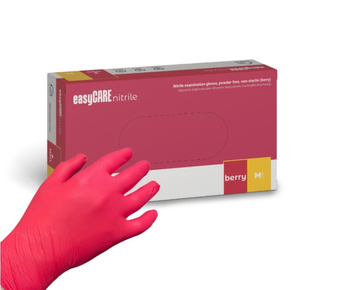 Zarys Easy Care rękawiczki nitrylowe malinowe M 100 szt