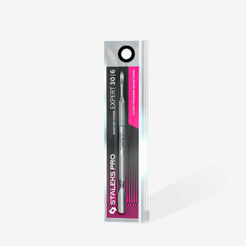 Staleks kopytko do manicure 30/6 (popychacz szeroki zaokraglony i czyscik paznokci)