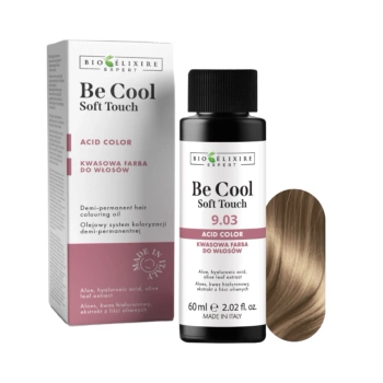 BIOELIXIRE Kwasowa farba do włosów Be Cool SOFT TOUCH - 9.03 Bardzo jasny złoty naturalny blond / Very Light Golden Natural Blonde - 60ml