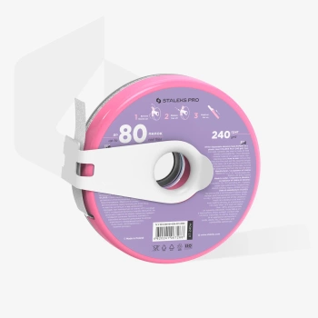 STALEKS Taśma ścierna biała samoprzylepna EXPERT 240 grit w plastikowym pudełku